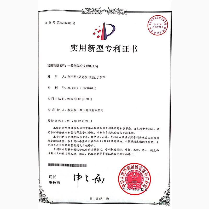 A kind of interval branch pressure-resistant tooling